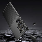 Thunder Case TPU dėklas Samsung Galaxy S25 Ultra – juodas
