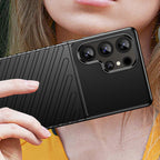 Thunder Case TPU dėklas Samsung Galaxy S25 Ultra – juodas