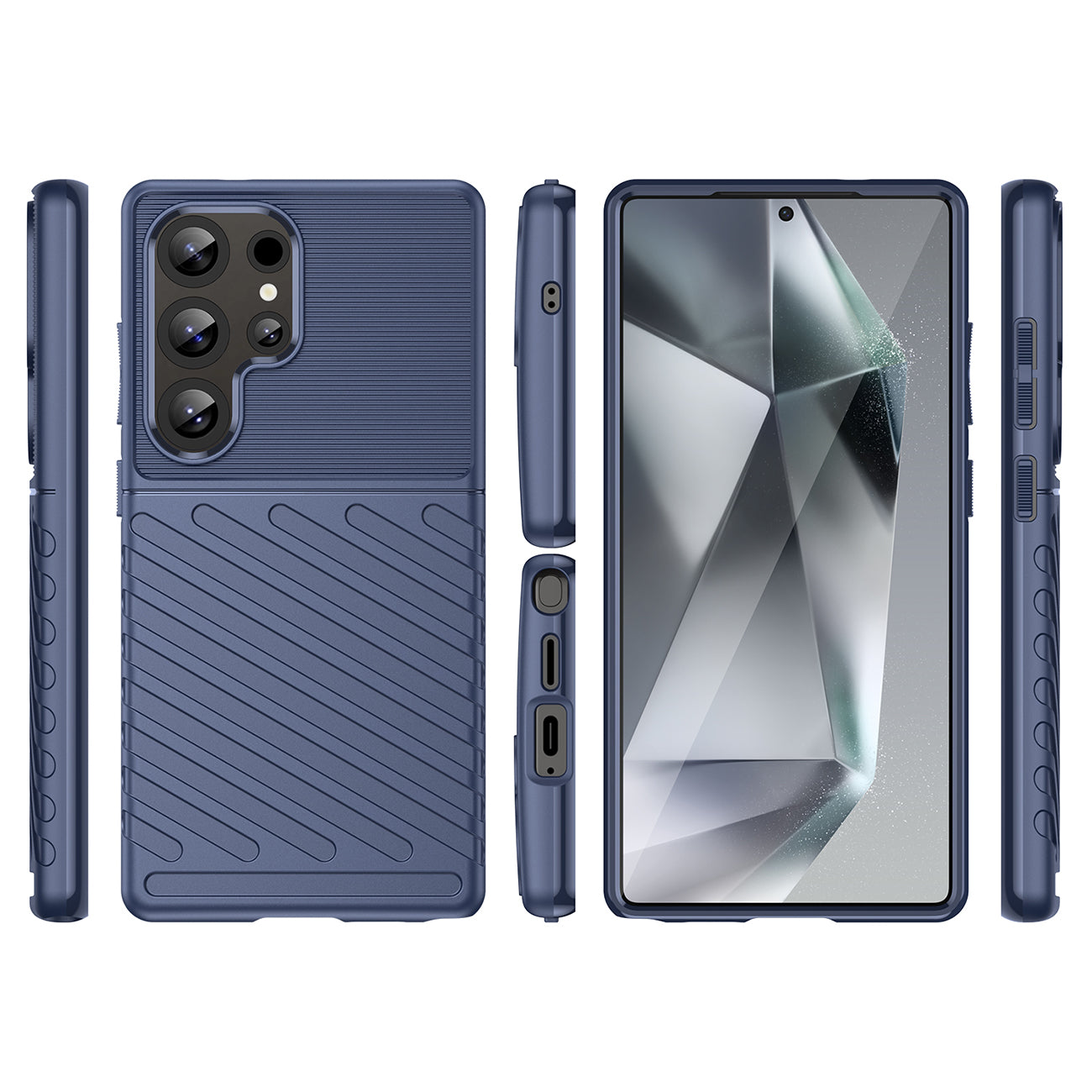 TPU dėklas Samsung Galaxy S25 Ultra – mėlynas