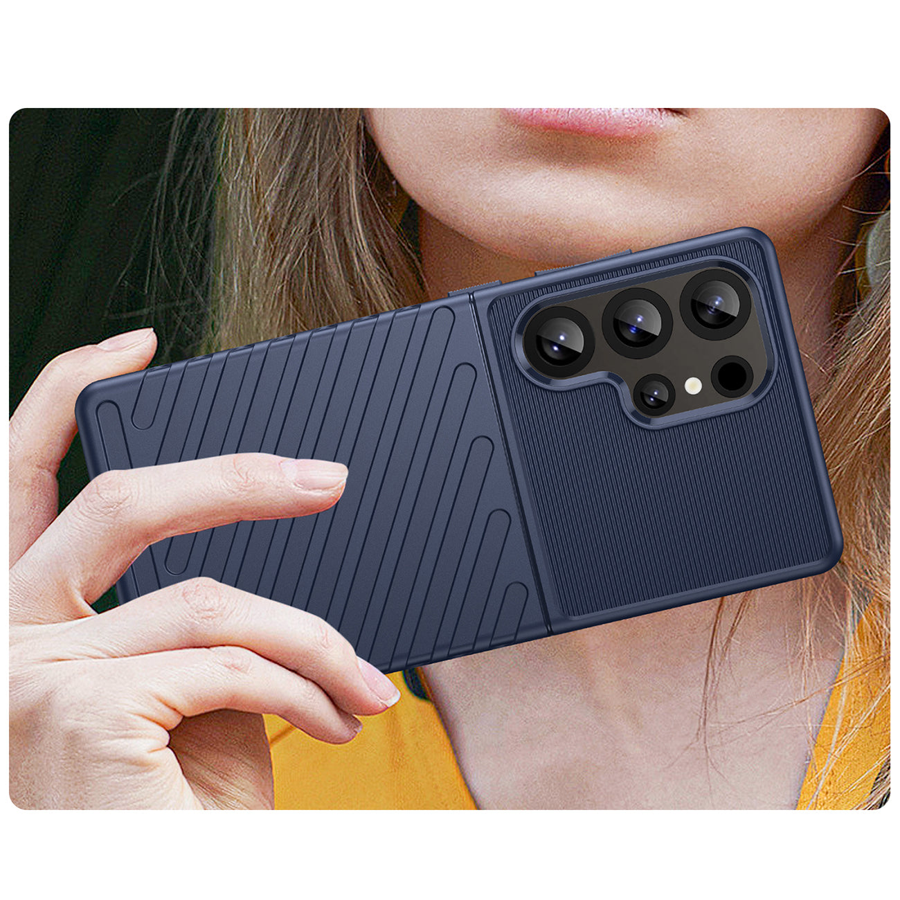 TPU dėklas Samsung Galaxy S25 Ultra – mėlynas