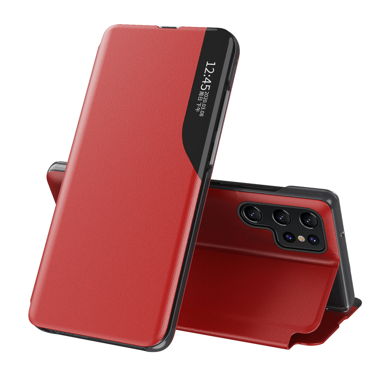 Eco odos dėklas Samsung Galaxy S25 Ultra – raudonas