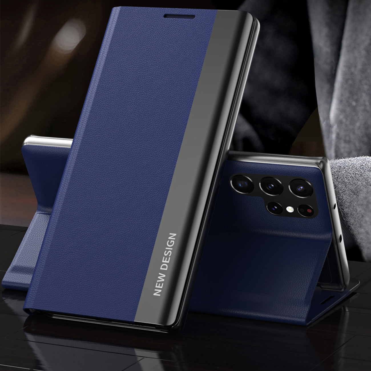 Sleep Case Pro dėklas Samsung Galaxy S25 Ultra – mėlynas