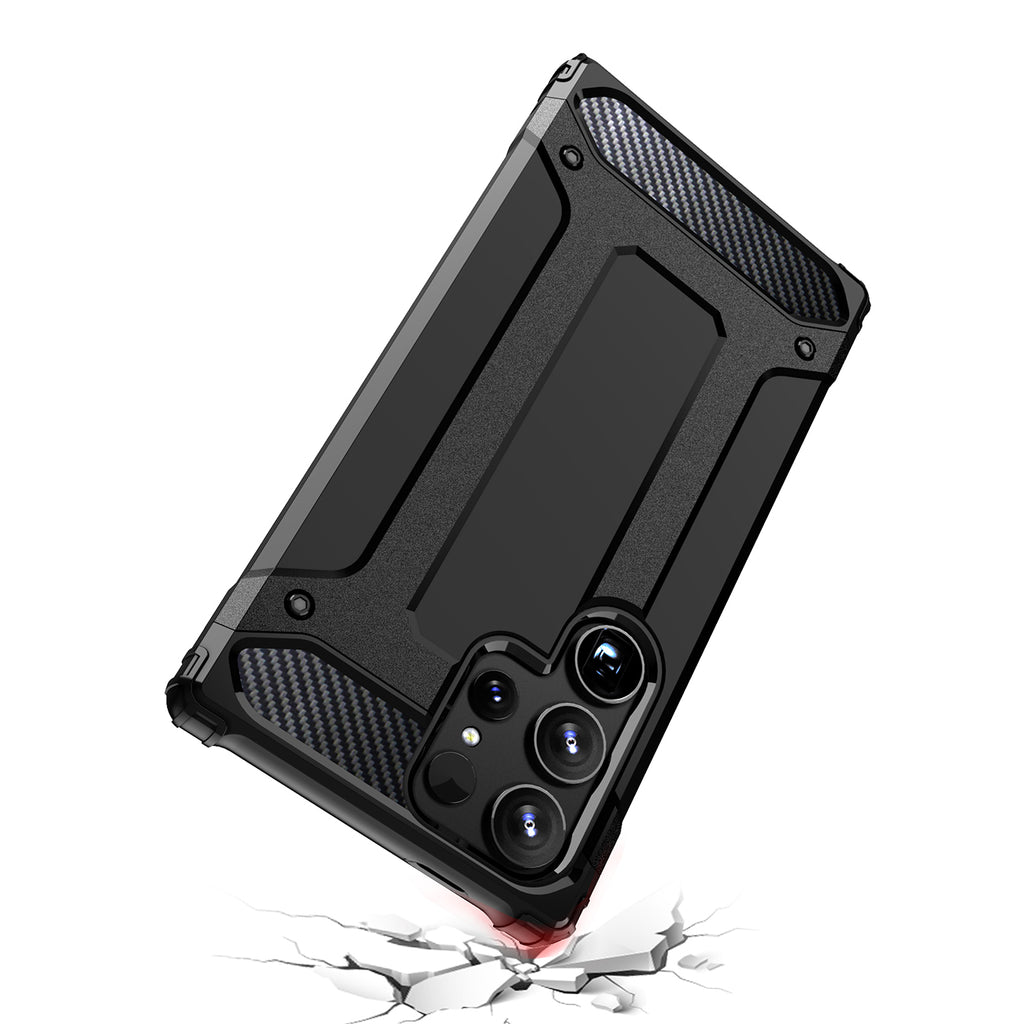 Hybrid Armor dėklas Samsung Galaxy S25 Ultra – juodas