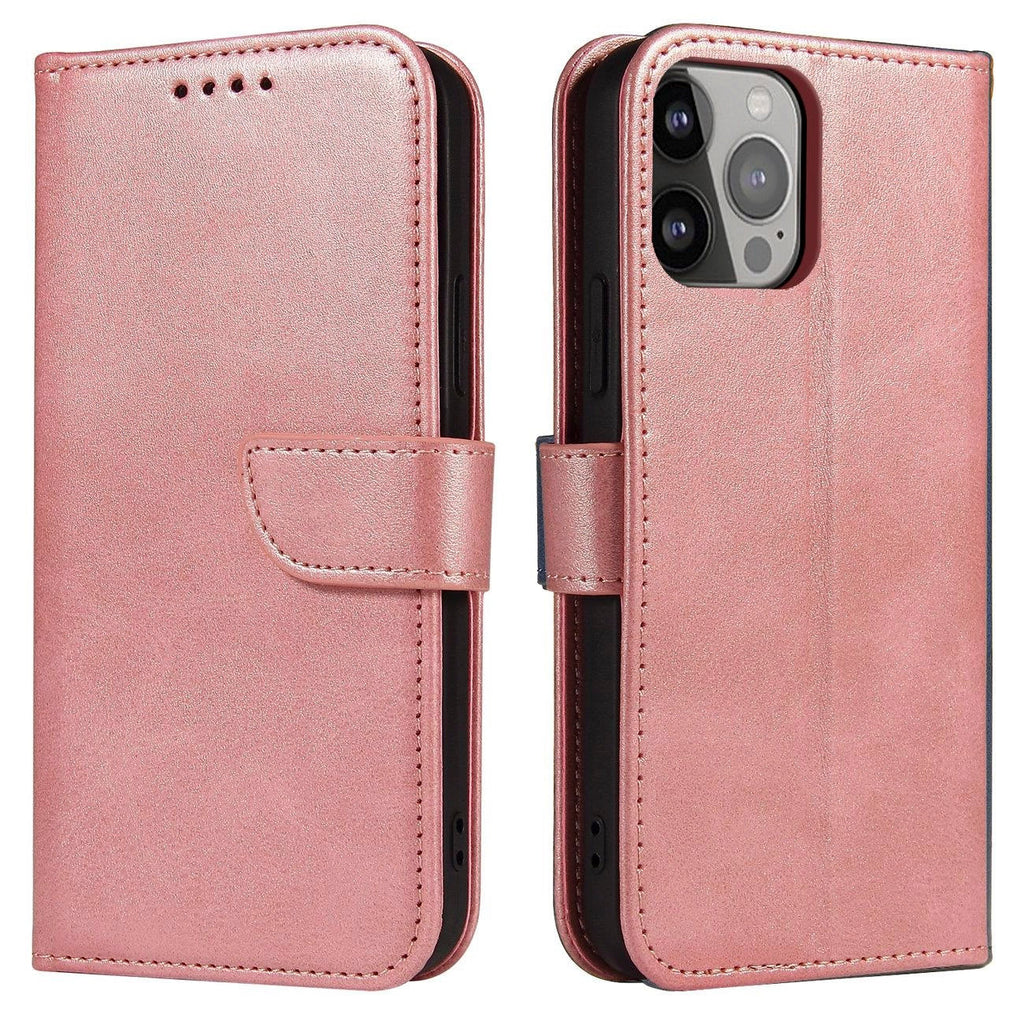 Magnetinis dėklas su atvartu Samsung Galaxy S24 FE – rožinis