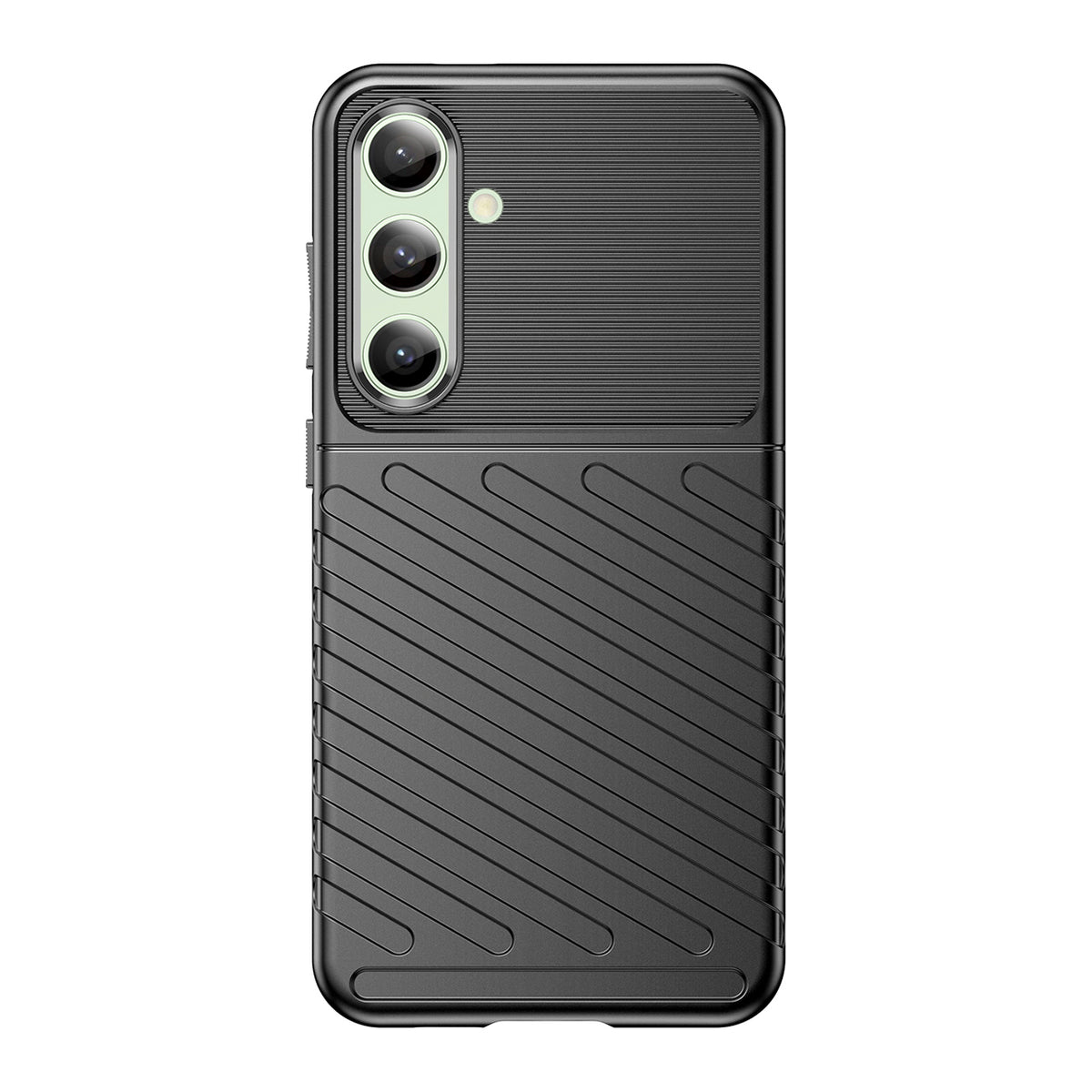 TPU dėklas Samsung Galaxy S24 FE – Thunder Case, juodas