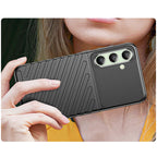 TPU dėklas Samsung Galaxy S24 FE – Thunder Case, juodas