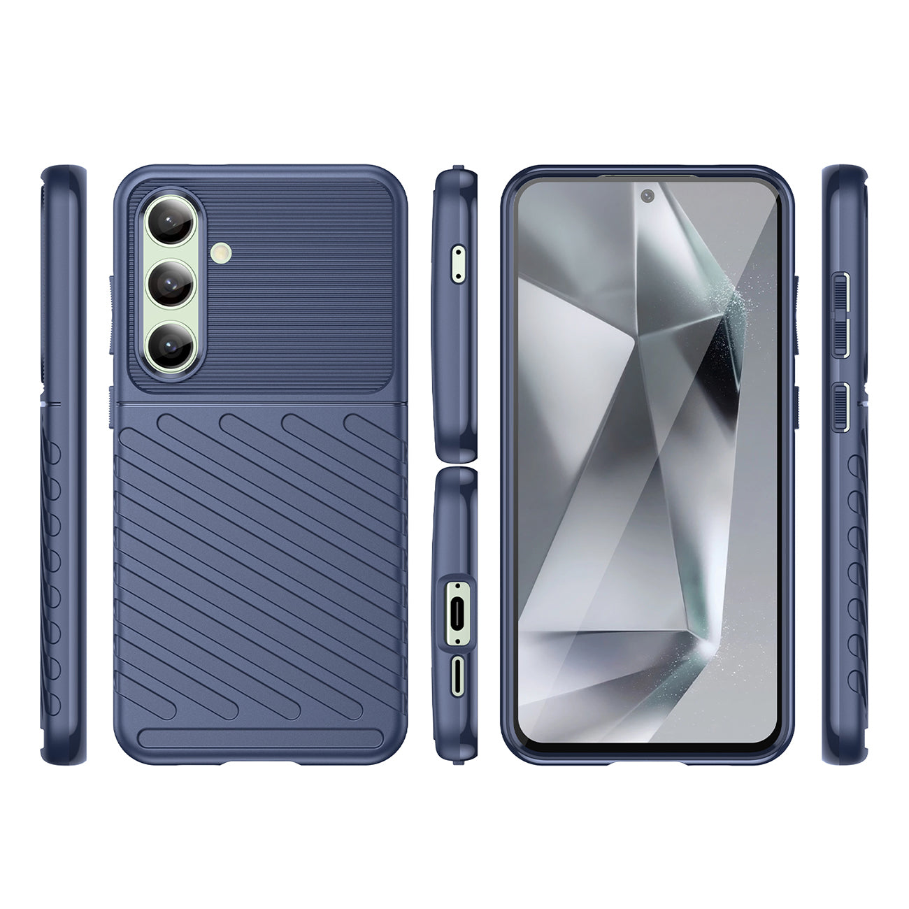 Thunder Case dėklas Samsung Galaxy S24 FE – mėlynas