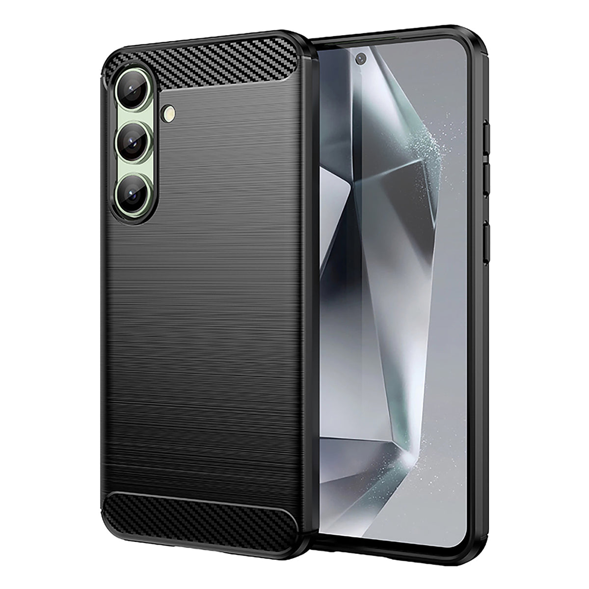 Anglies rašto TPU dėklas Samsung Galaxy S24 FE – juodas
