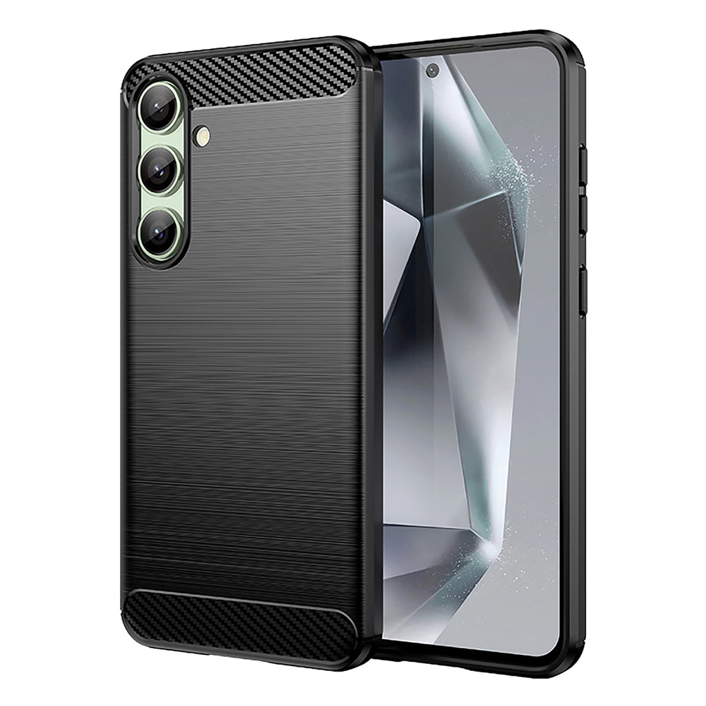 Anglies rašto TPU dėklas Samsung Galaxy S24 FE – juodas