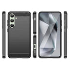 Anglies rašto TPU dėklas Samsung Galaxy S24 FE – juodas