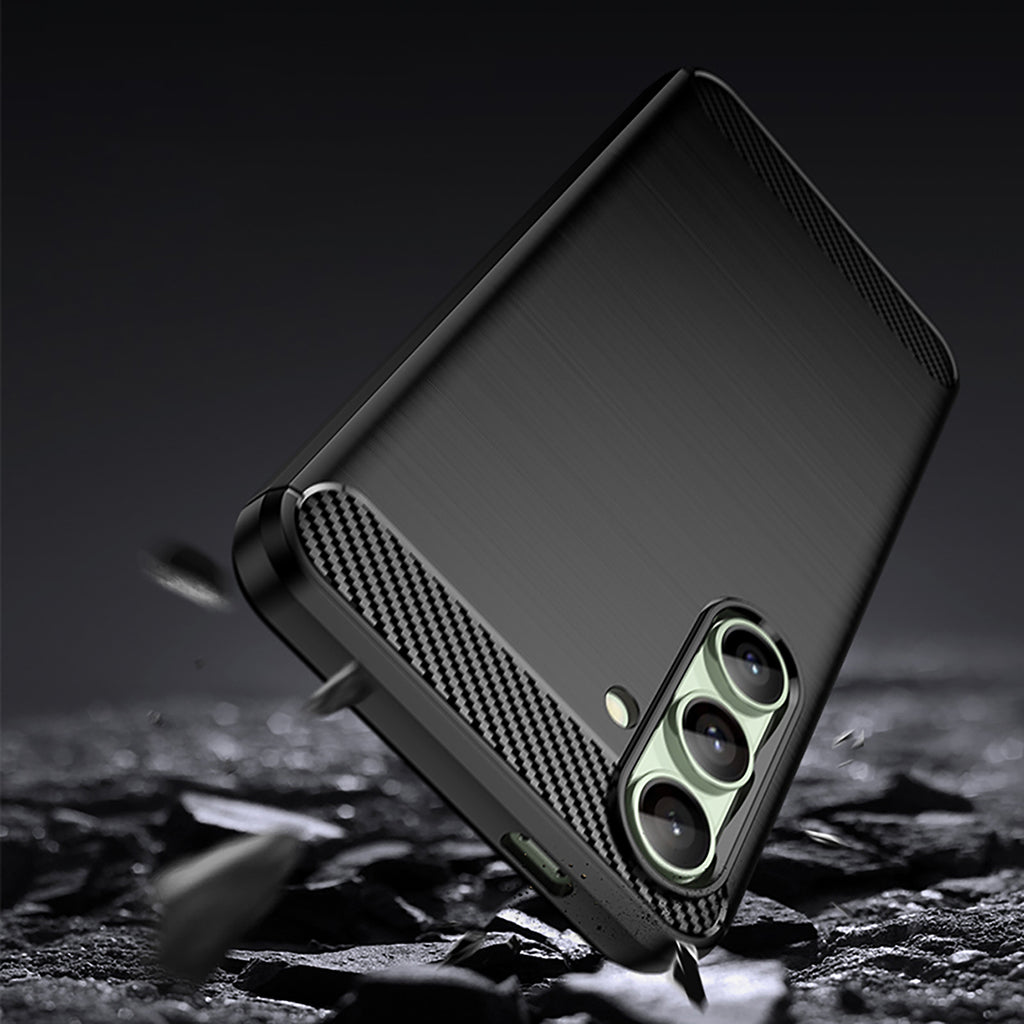 Anglies rašto TPU dėklas Samsung Galaxy S24 FE – juodas