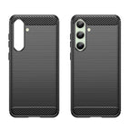 Anglies rašto TPU dėklas Samsung Galaxy S24 FE – juodas