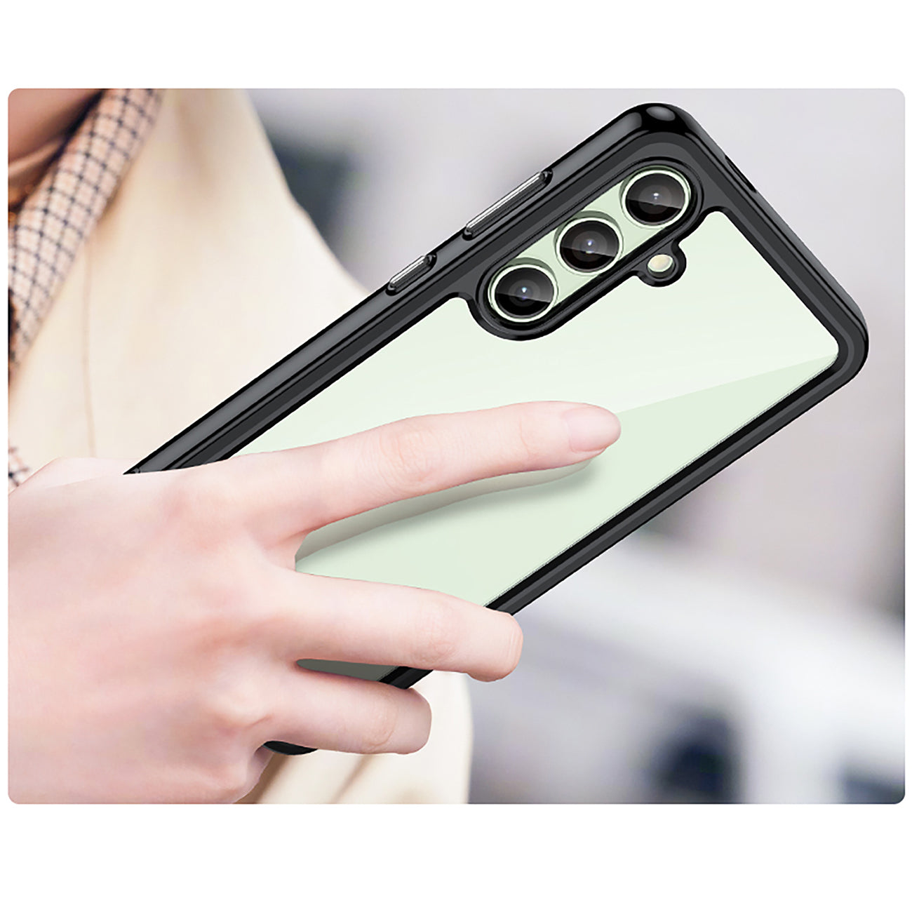 Outer Space Case dėklas Samsung Galaxy S24 FE – juodas