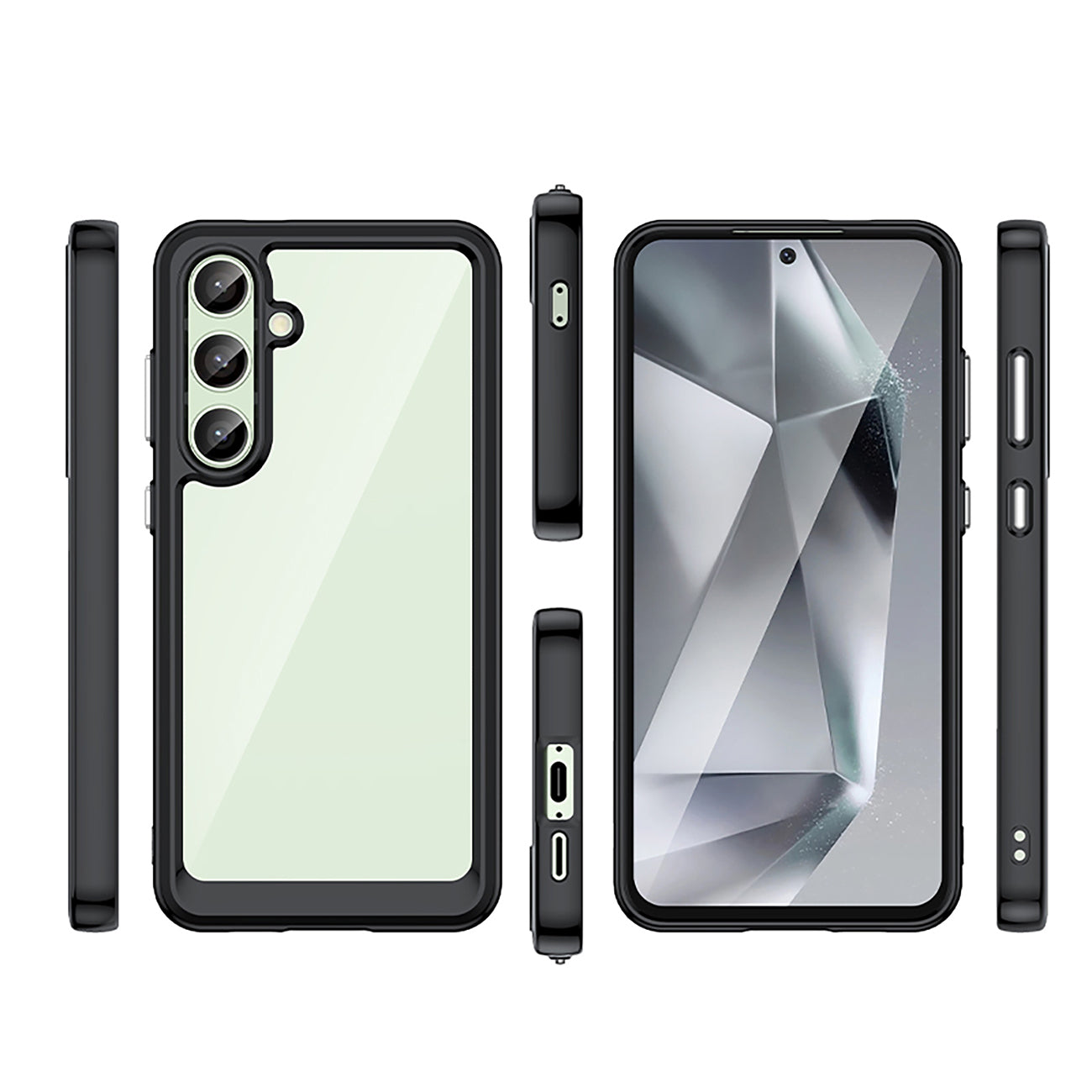 Outer Space Case dėklas Samsung Galaxy S24 FE – juodas