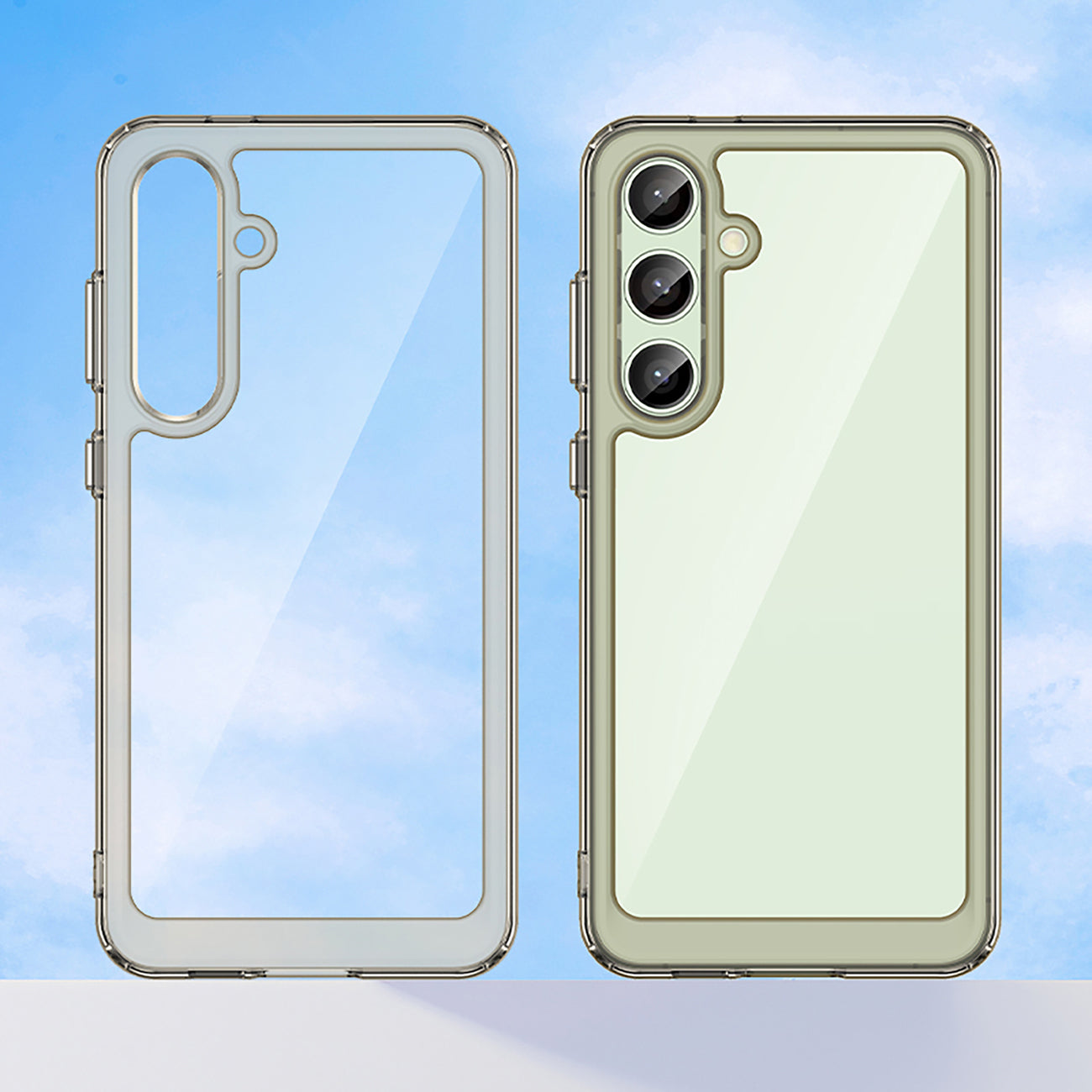Outer Space Case dėklas Samsung Galaxy S24 FE – skaidrus juodas