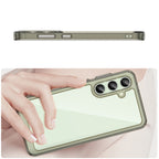 Outer Space Case dėklas Samsung Galaxy S24 FE – skaidrus juodas