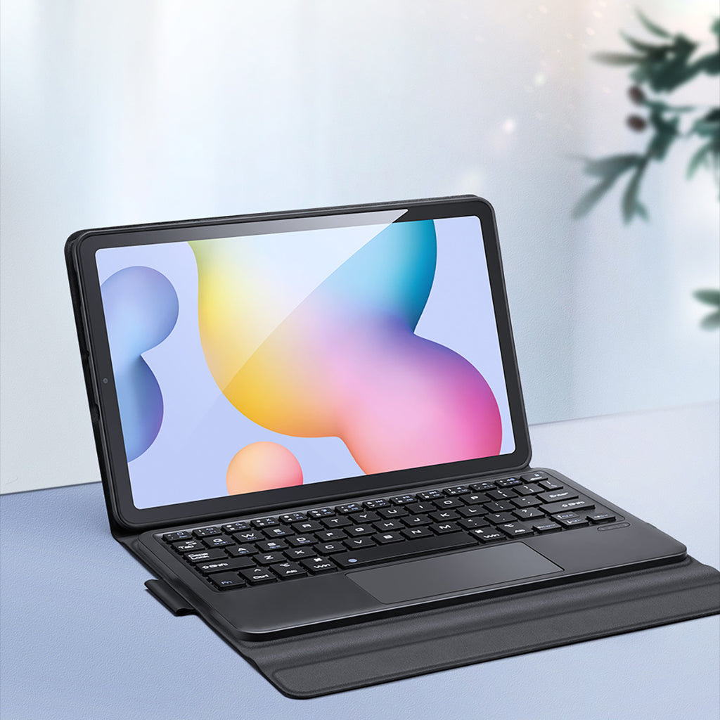 Dux Ducis Bluetooth klaviatūros dėklas Tab S6 Lite – juodas -- Samsung Galaxy Tab S6 Lite