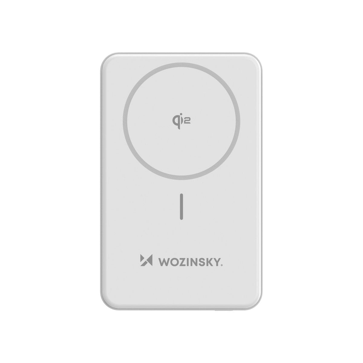 Wozinsky išorinė baterija WLWP-10KA0Y3WS 22.5W PD Qi2 10000 mAh, su stovu, 1x USB-A, 1x USB-C - balta