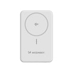 Wozinsky išorinė baterija WLWP-10KA0Y3WS 22.5W PD Qi2 10000 mAh, su stovu, 1x USB-A, 1x USB-C - balta