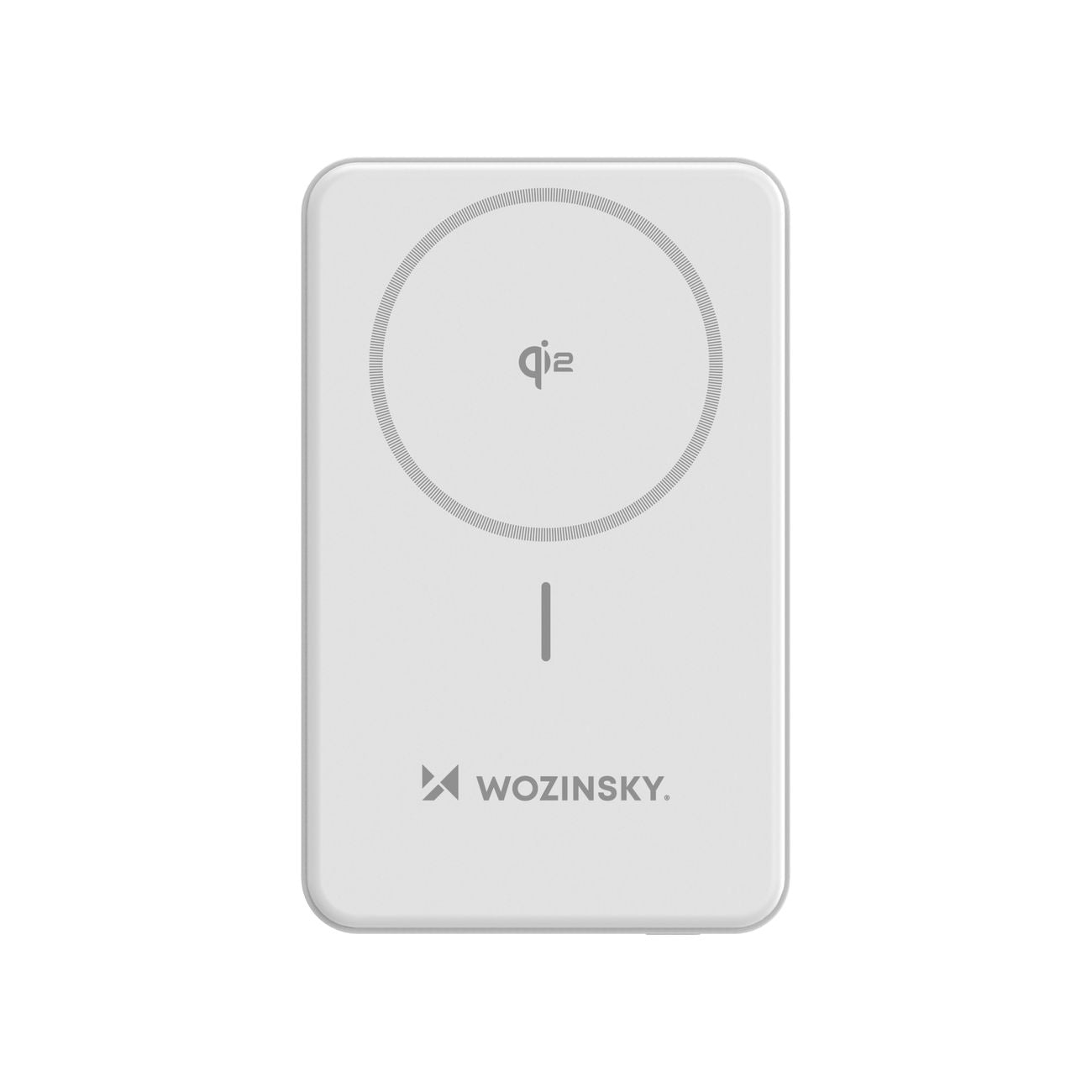 Wozinsky išorinė baterija WLWP-10KA0Y3WS 22.5W PD Qi2 10000 mAh, su stovu, 1x USB-A, 1x USB-C - balta