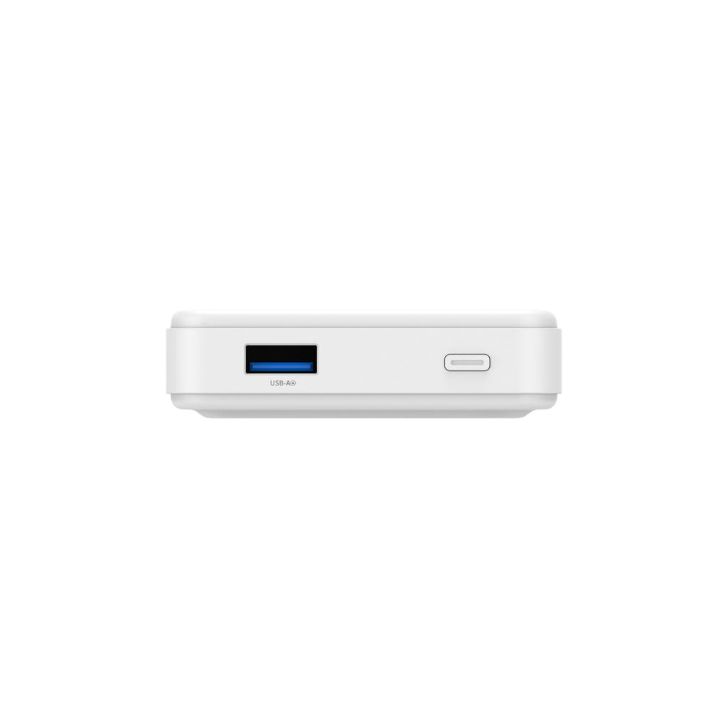 Wozinsky išorinė baterija WLWP-10KA0Y3WS 22.5W PD Qi2 10000 mAh, su stovu, 1x USB-A, 1x USB-C - balta