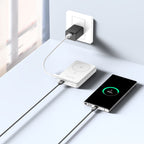 Wozinsky išorinė baterija WLWP-10KA0Y3WS 22.5W PD Qi2 10000 mAh, su stovu, 1x USB-A, 1x USB-C - balta