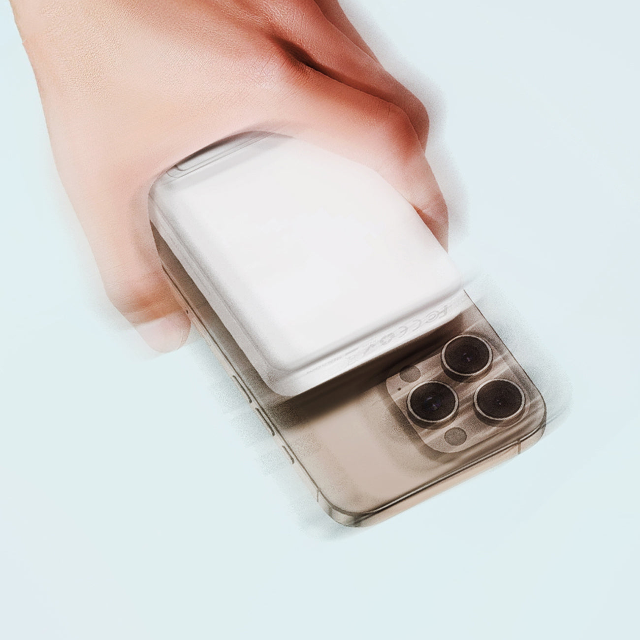 Wozinsky išorinė baterija WLWP-10KA0Y3WS 22.5W PD Qi2 10000 mAh, su stovu, 1x USB-A, 1x USB-C - balta