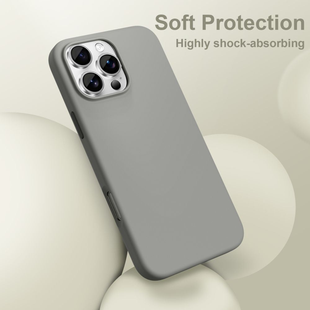 Tech-Protect silikoninis MagSafe dėklas iPhone 16 Pro Max – pilkas -- iPhone 16 Pro Max