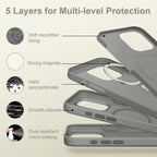 Tech-Protect silikoninis MagSafe dėklas iPhone 16 Pro Max – pilkas -- iPhone 16 Pro Max