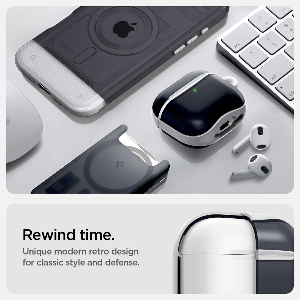Spigen Classic C1 dėklas AirPods 4 – grafitas