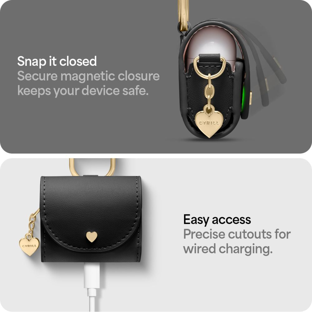 Spigen Cyrill Mini Bag dėklas AirPods 4 – juodas