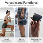 Spigen Cyrill Mini Bag dėklas AirPods 4 – juodas