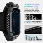 Spigen Rugged Armor dėklas Apple Watch 10 46mm – juodas -- Apple Watch 10 (46mm)