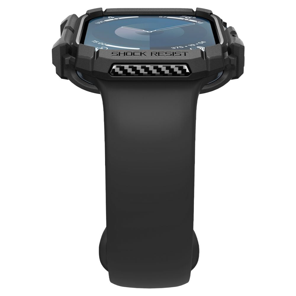 Spigen Rugged Armor dėklas Apple Watch 10 46mm – juodas -- Apple Watch 10 (46mm)