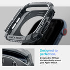 Spigen Rugged Armor Pro dirželis Apple Watch 10 46 mm – pilkas