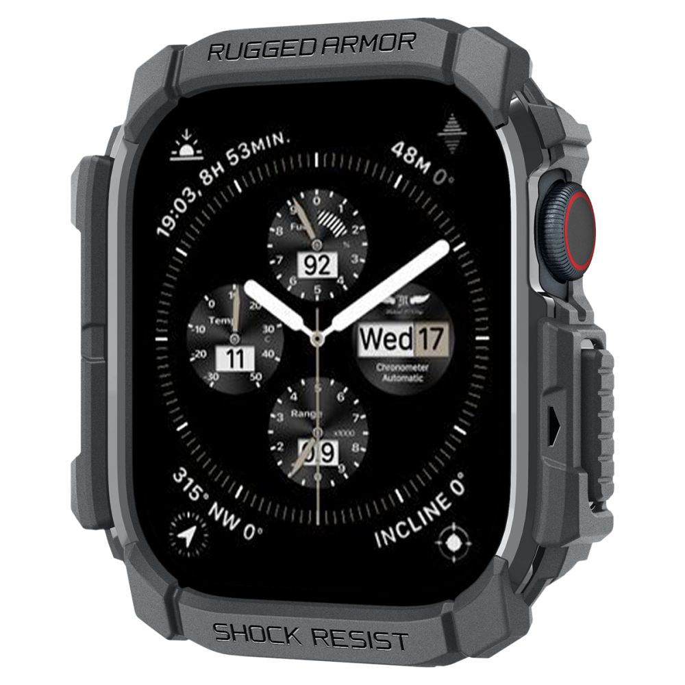Spigen Rugged Armor Pro dirželis Apple Watch 10 46 mm – pilkas