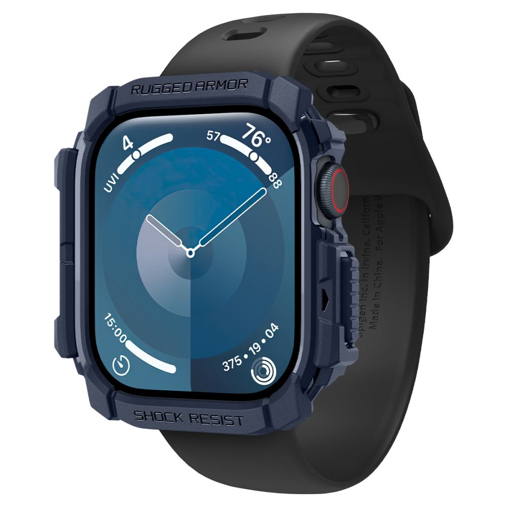 Spigen Rugged Armor dėklas Apple Watch 10 46 mm – tamsiai mėlynas -- Apple Watch 10 (46mm)