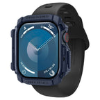 Spigen Rugged Armor dėklas Apple Watch 10 46 mm – tamsiai mėlynas -- Apple Watch 10 (46mm)