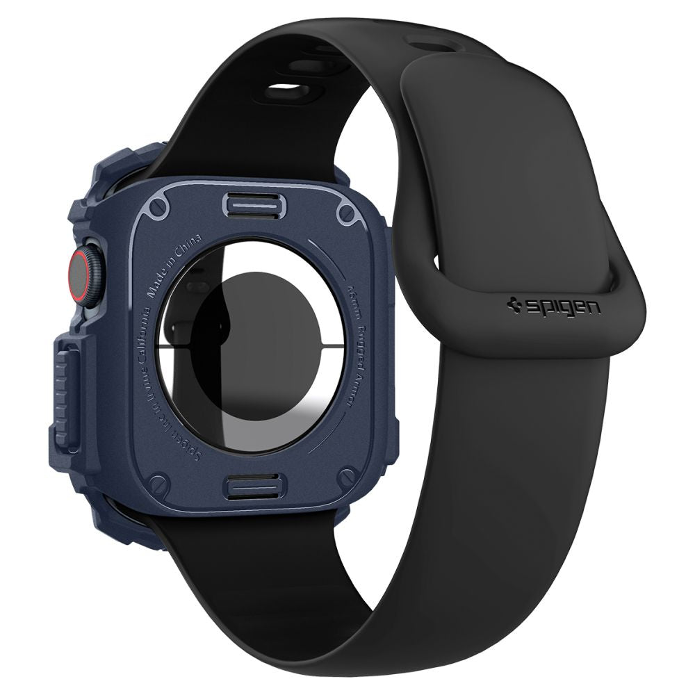 Spigen Rugged Armor dėklas Apple Watch 10 46 mm – tamsiai mėlynas -- Apple Watch 10 (46mm)