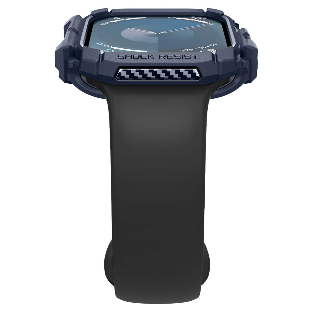 Spigen Rugged Armor dėklas Apple Watch 10 46 mm – tamsiai mėlynas -- Apple Watch 10 (46mm)