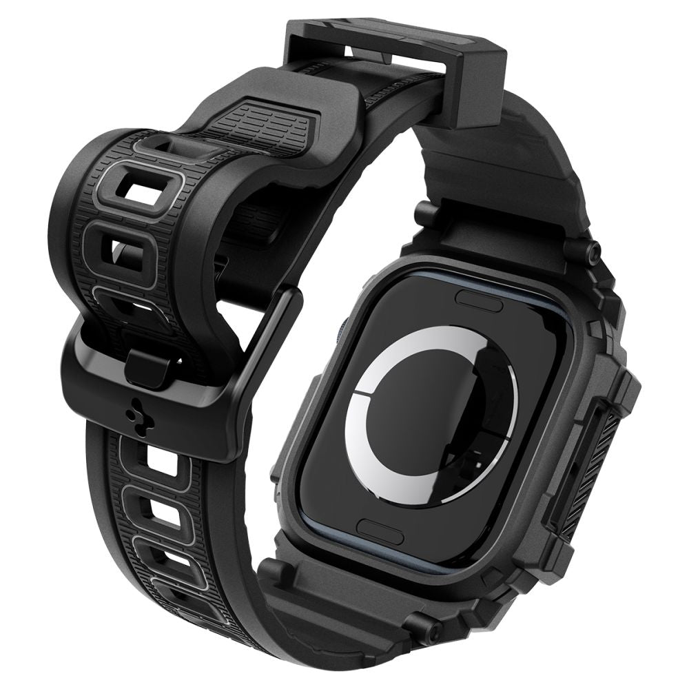 Spigen Rugged Armor dėklas Apple Watch 10 46mm – juodas -- Apple Watch 10 (46mm)