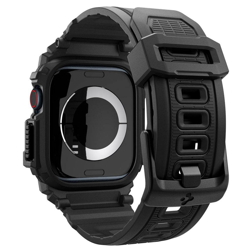 Spigen Rugged Armor dėklas Apple Watch 10 46mm – juodas -- Apple Watch 10 (46mm)