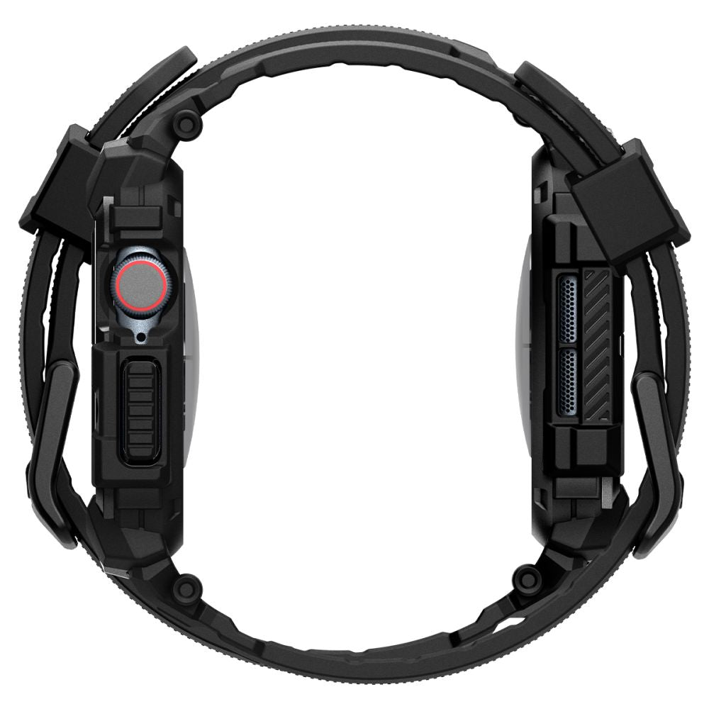 Spigen Rugged Armor dėklas Apple Watch 10 46mm – juodas -- Apple Watch 10 (46mm)