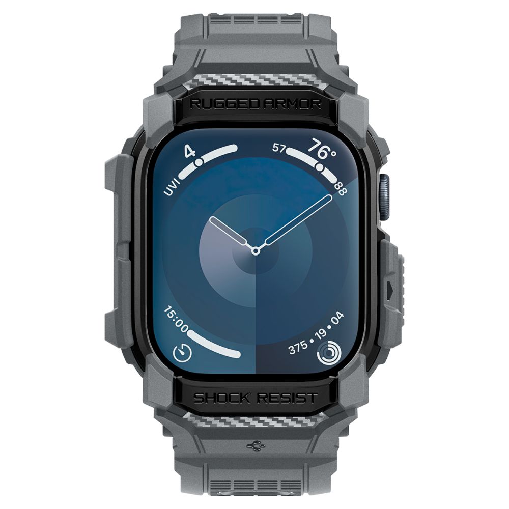 Spigen Rugged Armor Pro dirželis Apple Watch 10 46 mm – pilkas