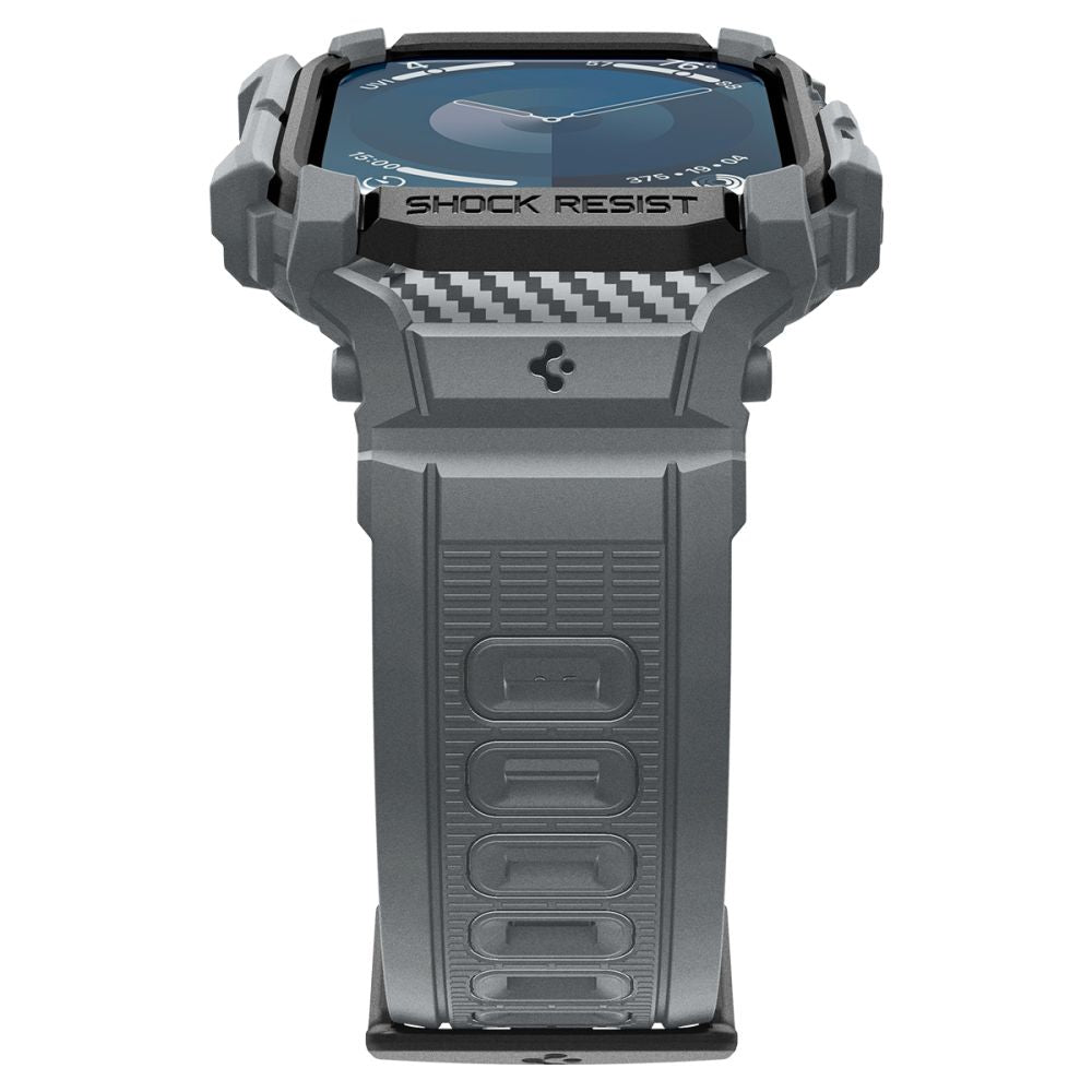 Spigen Rugged Armor Pro dirželis Apple Watch 10 46 mm – pilkas