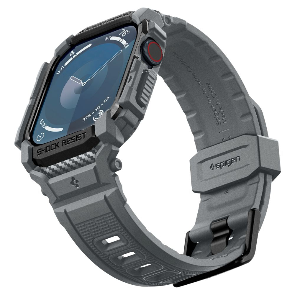 Spigen Rugged Armor Pro dirželis Apple Watch 10 46 mm – pilkas