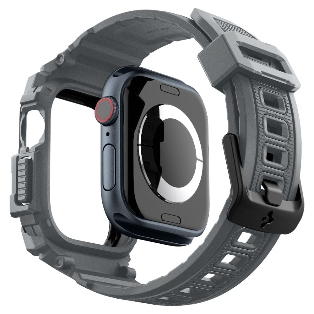 Spigen Rugged Armor Pro dirželis Apple Watch 10 46 mm – pilkas