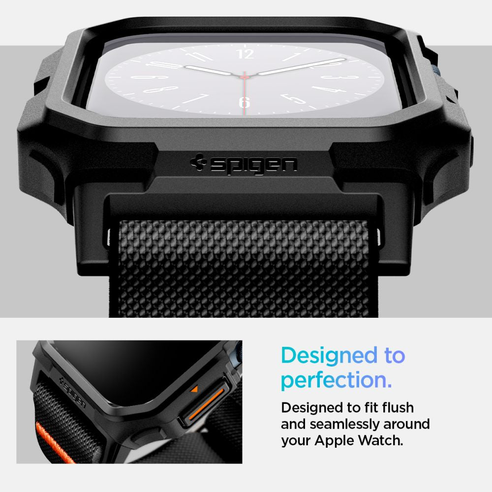 Spigen Lite Fit "PRO" dirželis Apple Watch 10 42mm - juodas