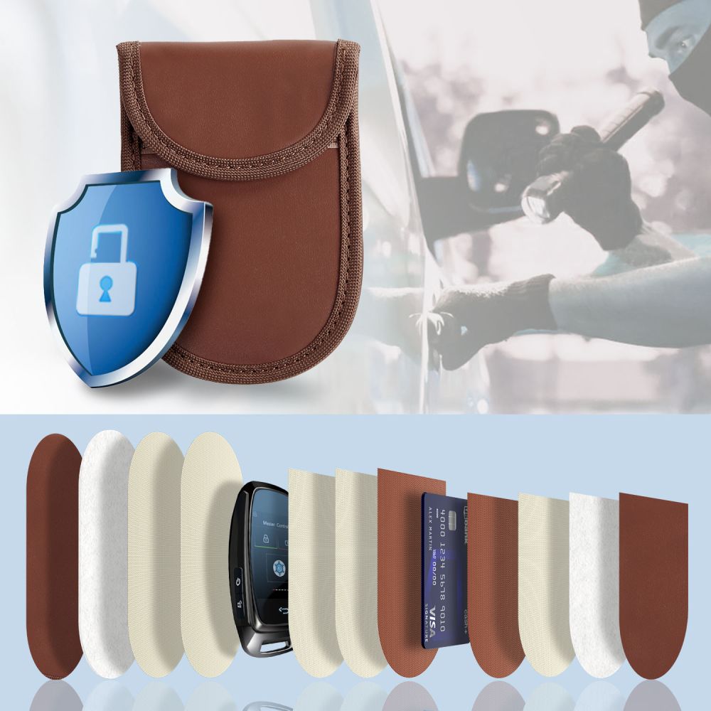 Tech-Protect KLR100 RFID dėklas raktams – rudas -- Others