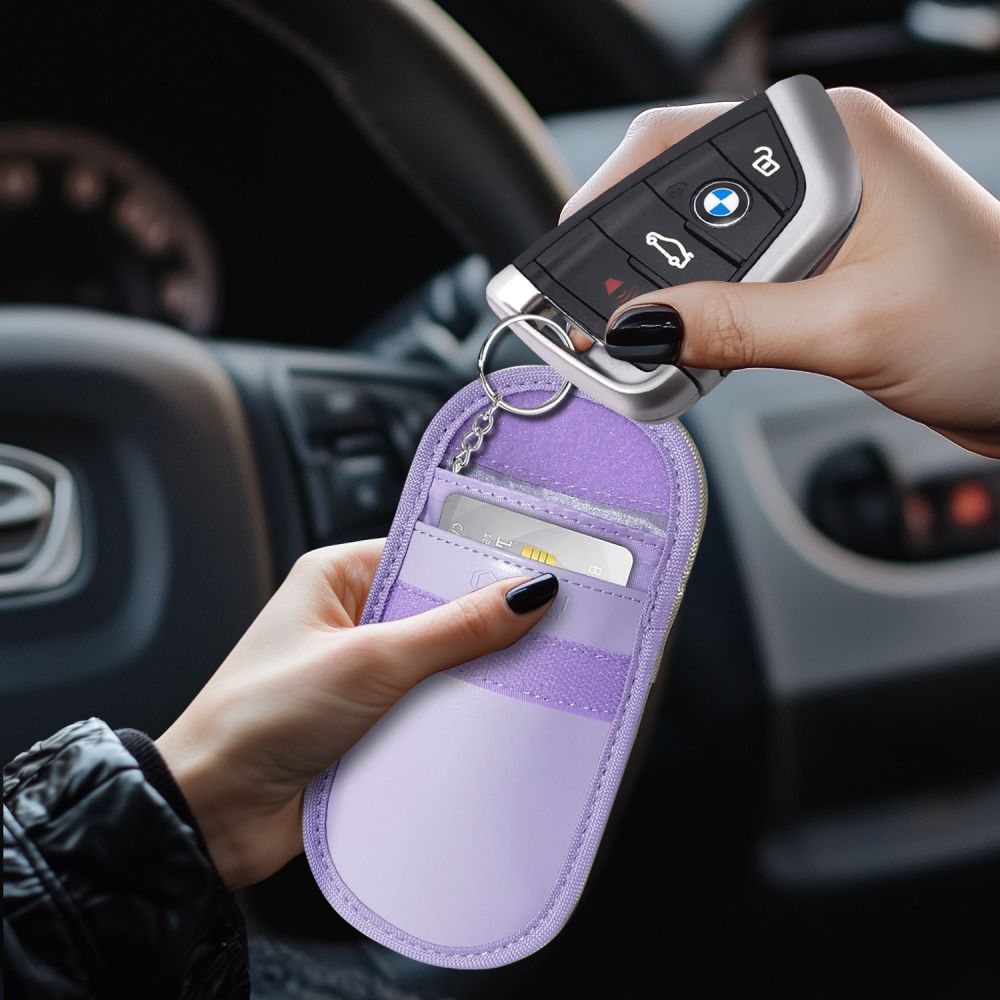 Tech-Protect KLR100 RFID dėklas automobilio raktams – violetinis -- Others